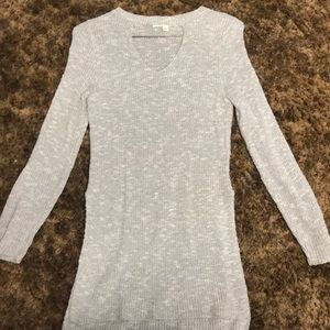 long, cut-out sweater